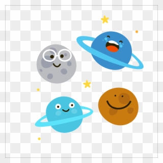 Solar System Planet Cartoon Illustration Clipart