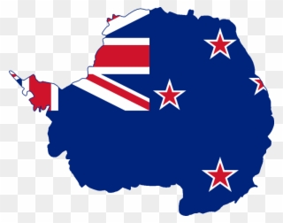 Flag Map Of Antarctica Clipart