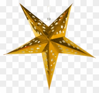 Gold Star Paper Lanterns Clipart
