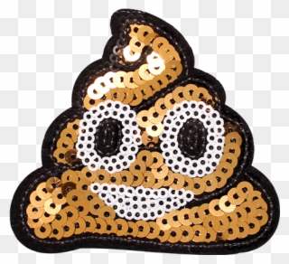 Poop Emoji Iron On Patch Accessories Clipart