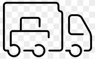 Logistics Truck Outline Comments Clipart