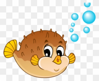 Pufferfish Clipart Cute Baby Fish - Png Download