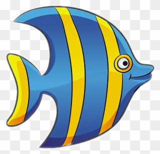 Angelfish Clipart Bright Fish - Png Download