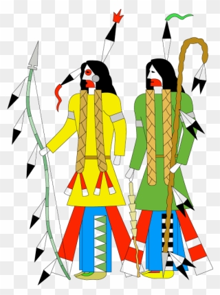 Hjortkrigarna Två Av De Modigaste Krigarna I Hjortsällskapet Clipart