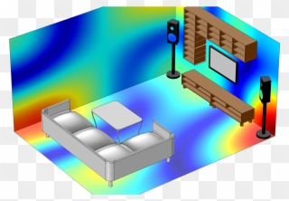 A Room Acoustics Model For Analyzing The Modal Behavior Clipart