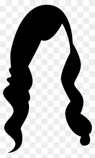 Female Long Hair Comments Clipart