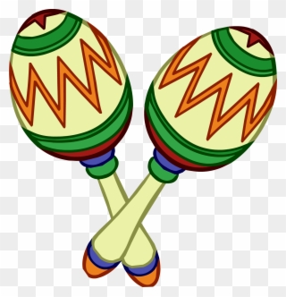 Free Mexican Clip Art - Mexican Maracas Clipart - Png Download