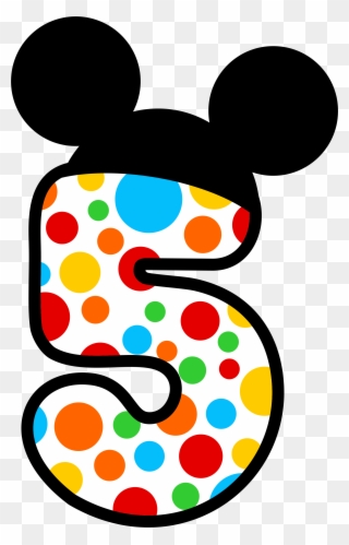 Jpg Transparent Clipart Letters And Numbers - Number Mickey Mouse Png