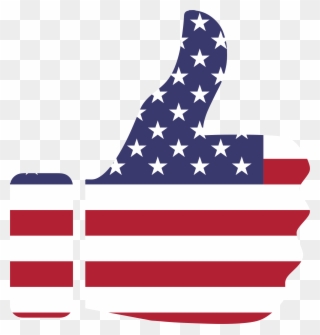 Clipart Library Thumb Up Png Stickpng - American Flag Thumbs Up Transparent Png