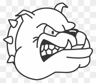 Dogs Clipart Bulldog - Draw A Mean Dog - Png Download