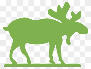 Moose Clipart Green - Moose Clipart - Png Download
