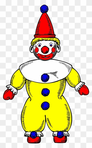 Clown Yellow With Cap - Clown Clipart - Png Download
