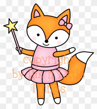 Ink N Little Things - Girl Fox Clipart - Png Download