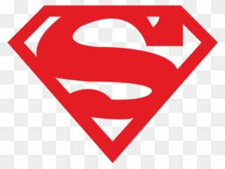 Superman Heart Cliparts - Superman Logo Red Png Transparent Png