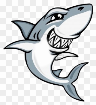 Great White Shark Clipart Animated - Cartoon Sharks - Png Download