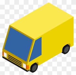 Big Image - Yellow Van Clipart - Png Download