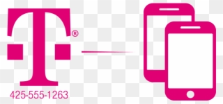 Clipart Numbers Phone - T Mobile - Png Download