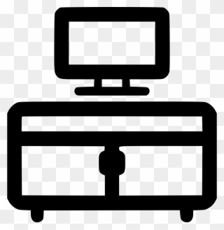 Dresser Clipart Tv Stand - Icon Tv Cabinet - Png Download