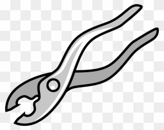 Needle Nose Pliers Tool Slip Joint Pliers Tongue And - Carpentry Tools Clip Art - Png Download