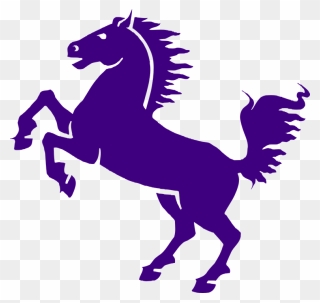Purple Mustang Clip Art - Purple Mustang Horse - Png Download
