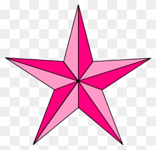 Pink Nautical Star Clip Art - Nautical Star Png Transparent