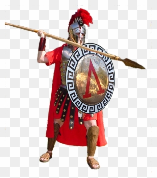 The - Ancient Greek Spartan Soldier Clipart