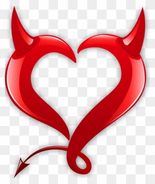 Devil Heart Png Clipart Picture - Devil Heart Transparent Png
