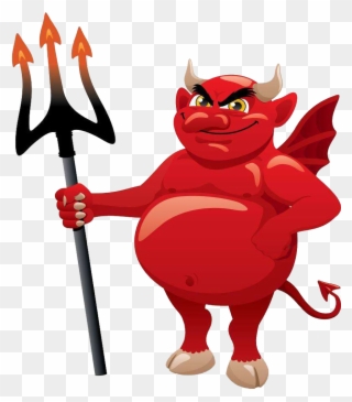 Devil Satan Cartoon Clip Art The Proboscis - Devil Cartoon No Background - Png Download