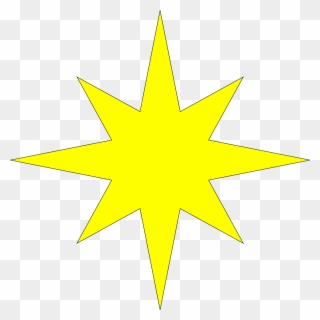 Symmetrical 8-pointed Star - Hochburg-ach Clipart