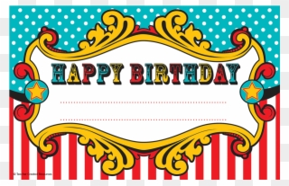 Carnival Clipart Happy Birthday - Happy Birthday Carnival Text - Png Download