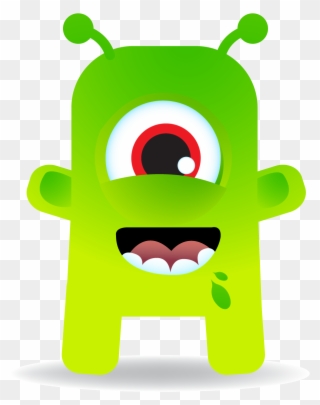 Http - Green Class Dojo Monster Clipart