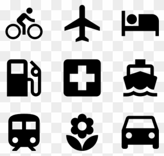 Maps And Transport - Transparent Background Travel Icon Png Clipart