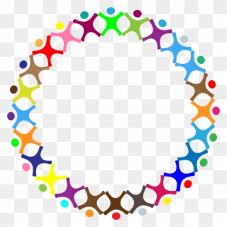 Clip Art Library Stock Abstract Circle Prismatic Big - People In A Circle Clip Art - Png Download