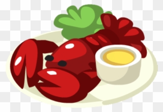 Lobster Clipart Lobster Dish - Lobster With Butter Clipart - Png Download