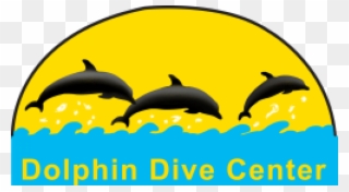 Cropped Dolphine Dive Logo Clipart