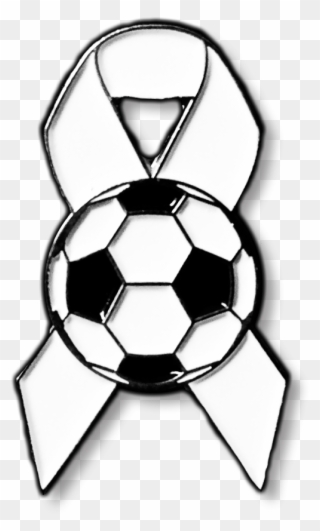 White Ribbon Football Enamel Badge White Ribbon Uk Clipart