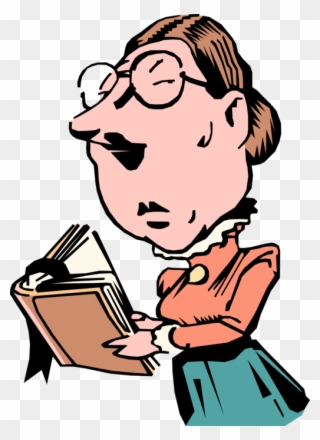 Vector Illustration Of Old West Prim Strict Schoolmarm Clipart