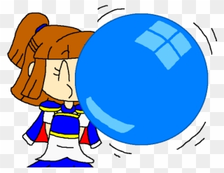 Arle And Her Blue Bubble Gum By Pokegirlrules Clipart