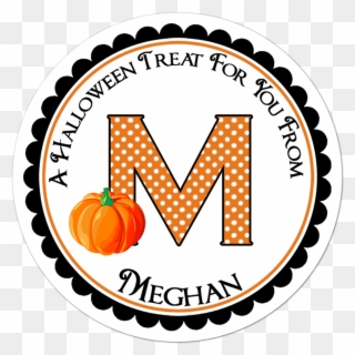 Monogram Pumpkin Personalized Sticker Clipart