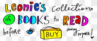 My Library Of Books To Read Before Buying Anything Clipart