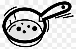 Vector Illustration Of Frying Pan, Frypan Or Skillet Clipart