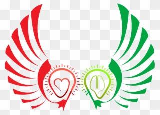 The Two Wings Of Heart & Mind Clipart