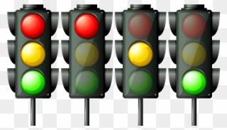 Stoplight Clipart School Traffic - Png Download