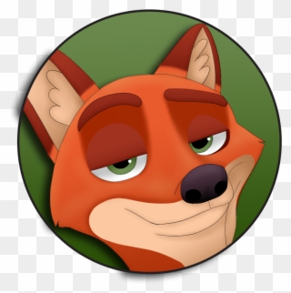 Home / Pin Back Buttons / Zootopia / Nick Wilde Pin Clipart