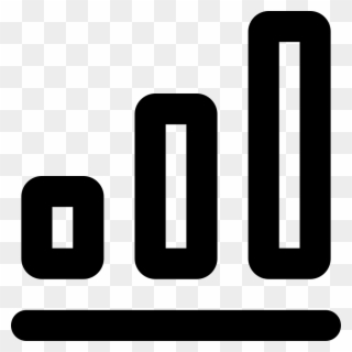 Three Ascending Graphic Of Gross Bars Outline Interface Clipart