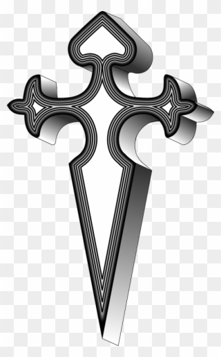 Of Saint James,santiago Cross,cruz Espada Clipart