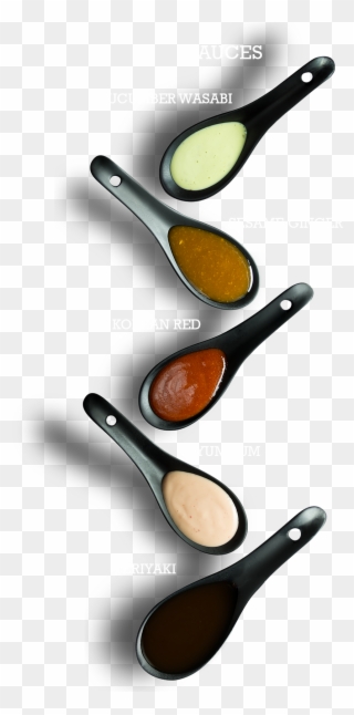 Cucumber Wasabi, Sesame Ginger, Korean Red, Yum Yum, Clipart