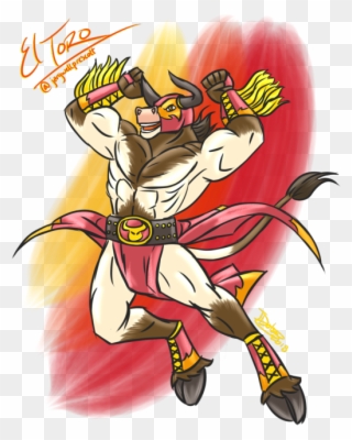 That El Toro Kept At It And Spread His Own Special Clipart
