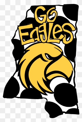 Mississippi Usm "go Eagles" State Door Hanger Clipart