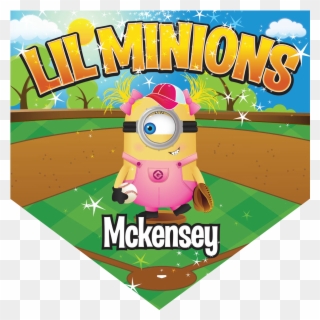 Lil Minions Home Plate Individual Team Pennant Clipart